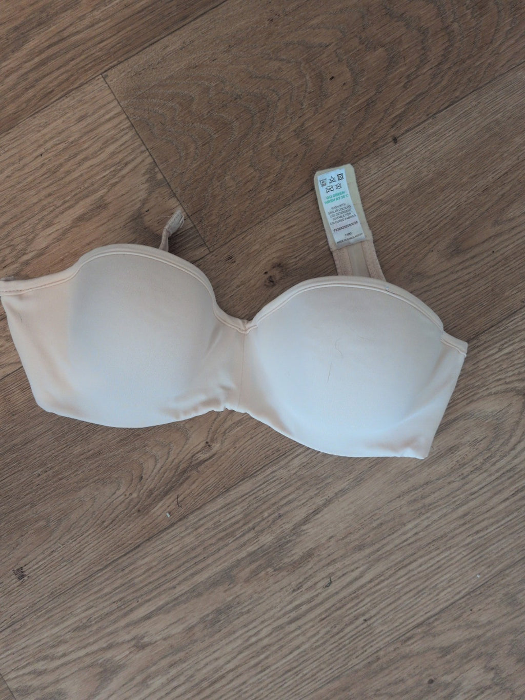 Matalan 34b Nude Strapless Padded And Wired Bra