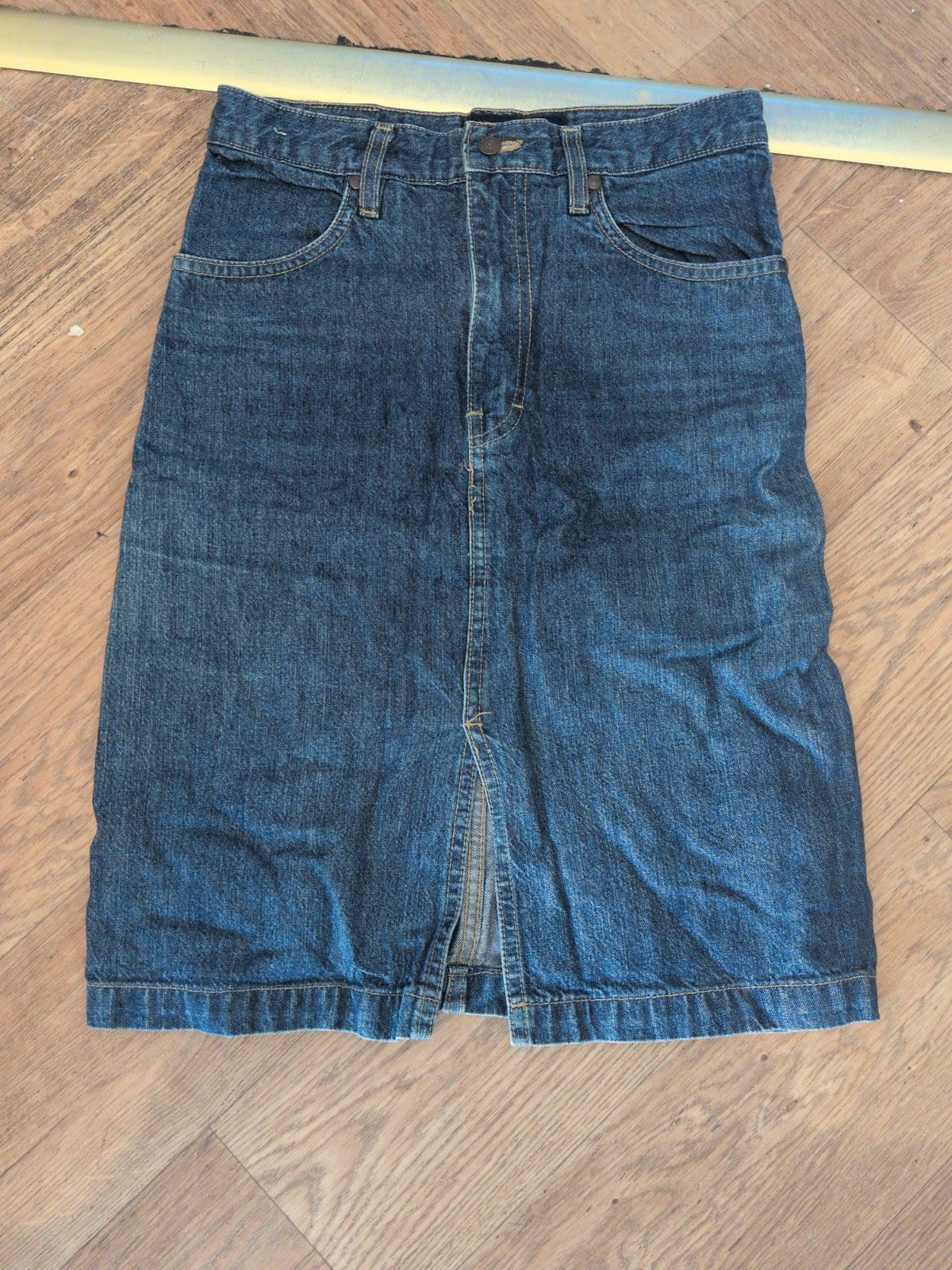 Quicksilver 10-12 Roxyjean Denim Skirt Split Hem