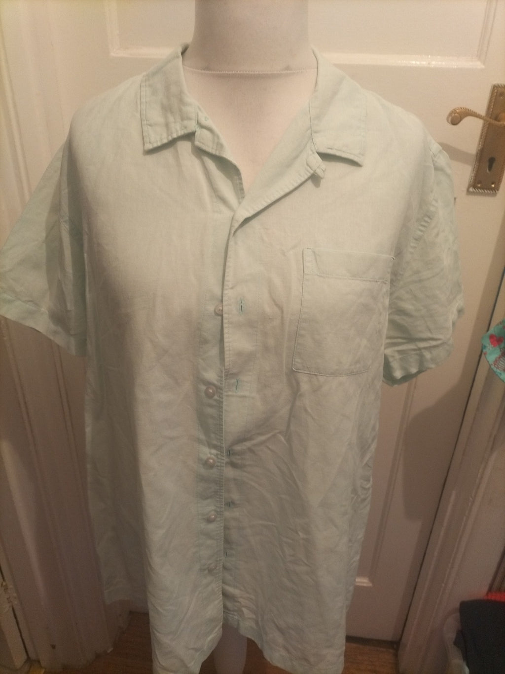 Red Herring XL Pale Aqua Short Sleeve Shirt