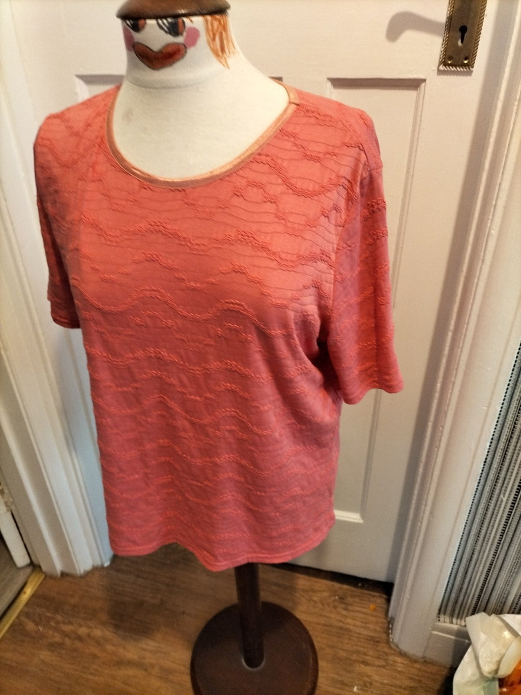 Brand New Ladies Honor Millburn 14-16 Pink Short Sleeved Blouse