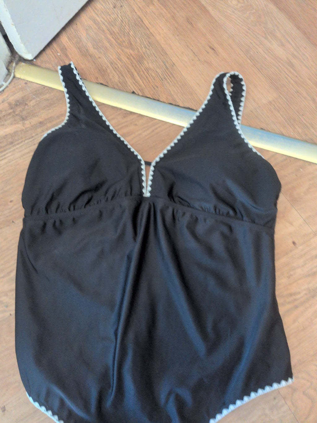 Yours 22 Black Sleeveless Swimsuit Costume
