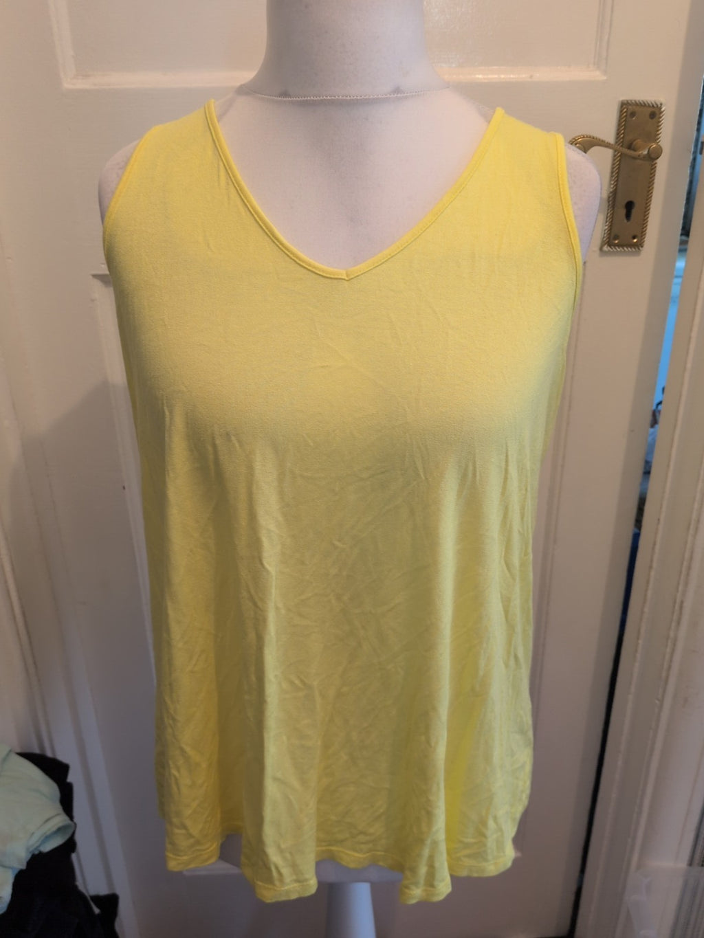 George 18 Yellow Sleeveless T-shirt