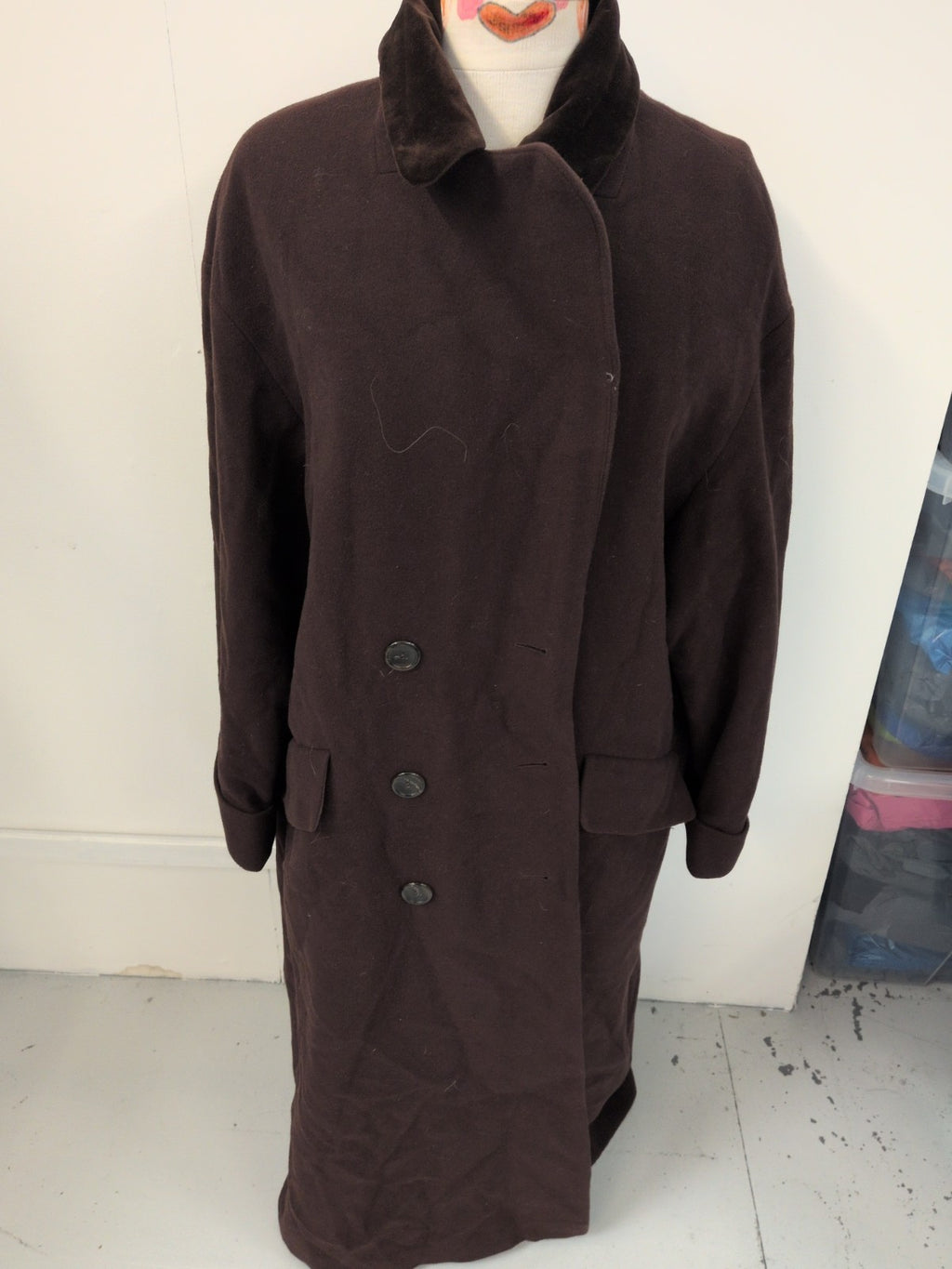 Steilmann 14 Brown Long Length Lined Jacket
