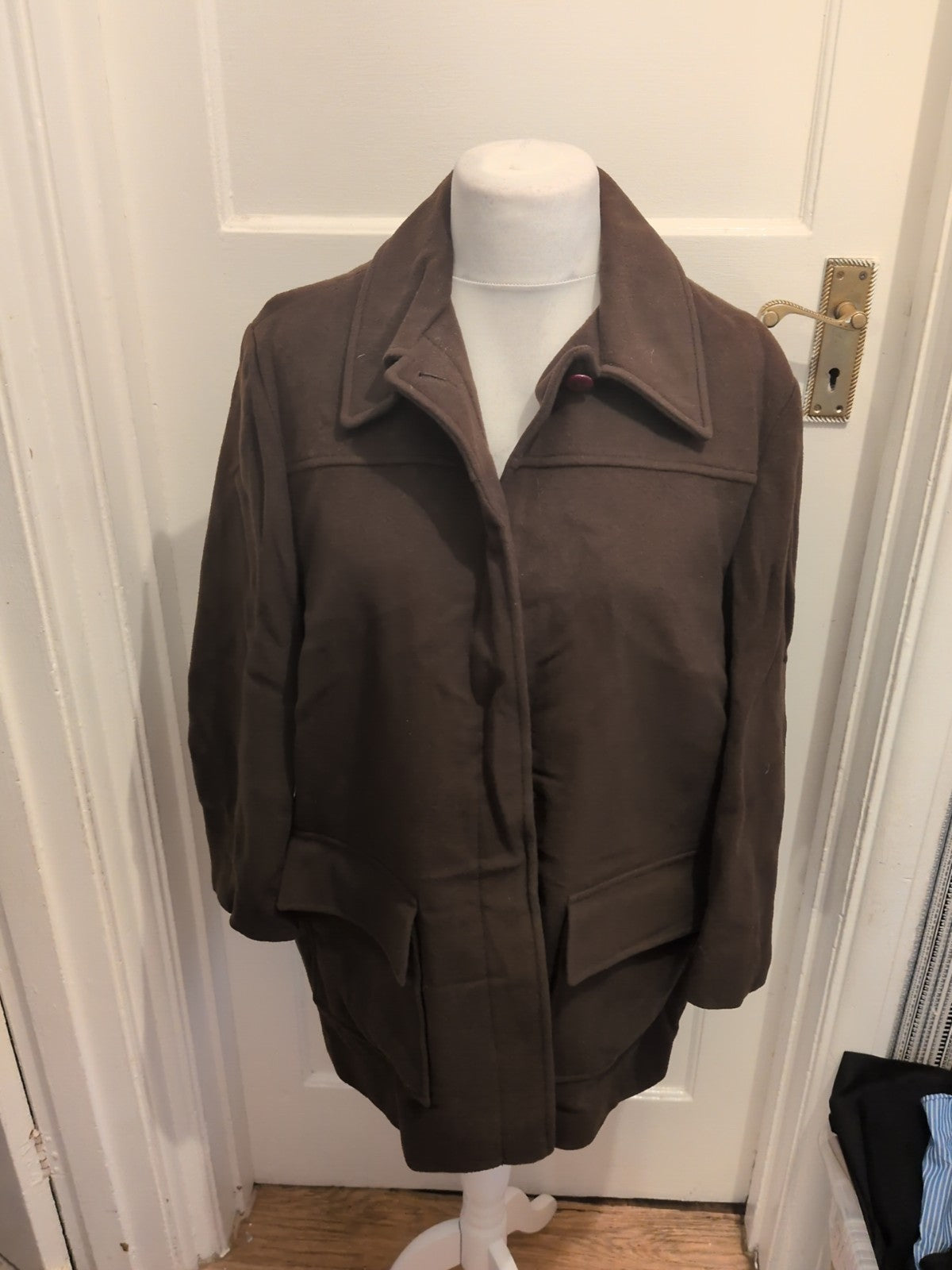 Ladies Selective Size Large Brown Lined Padded Blazer