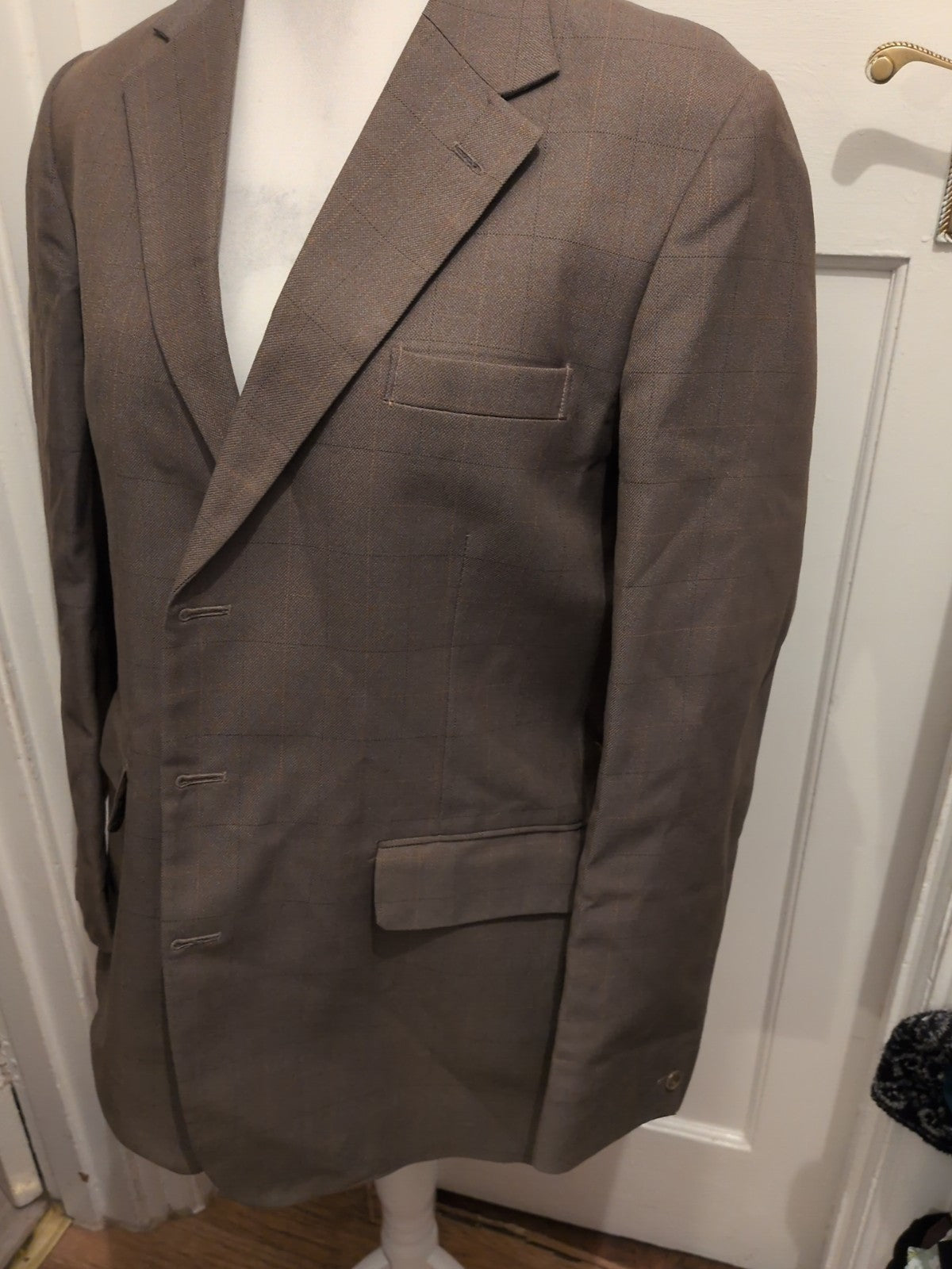 City Gate 42" Green Pinstripe Suit Jacket