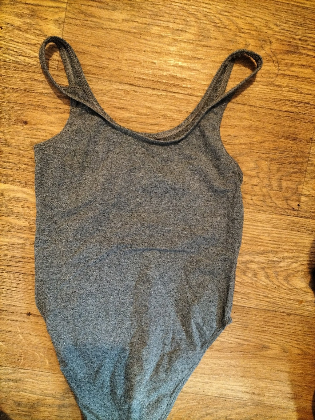 Girls Age 10 Years Grey Sleeveless Bodysuit