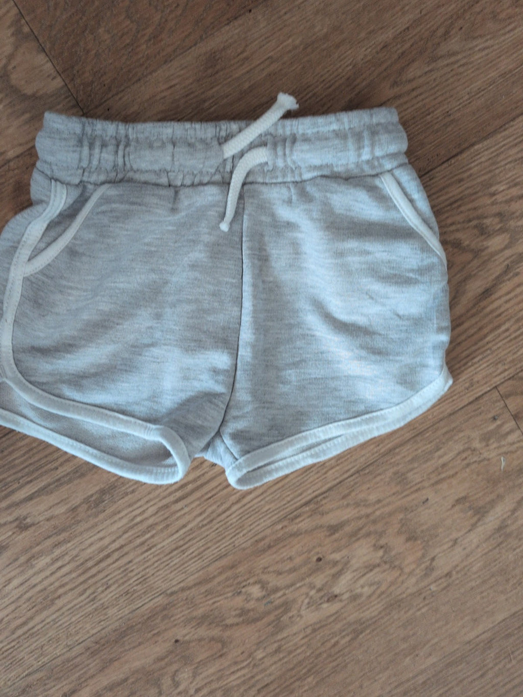 Girls Primark 3-4 Years Grey Shorts White Trim
