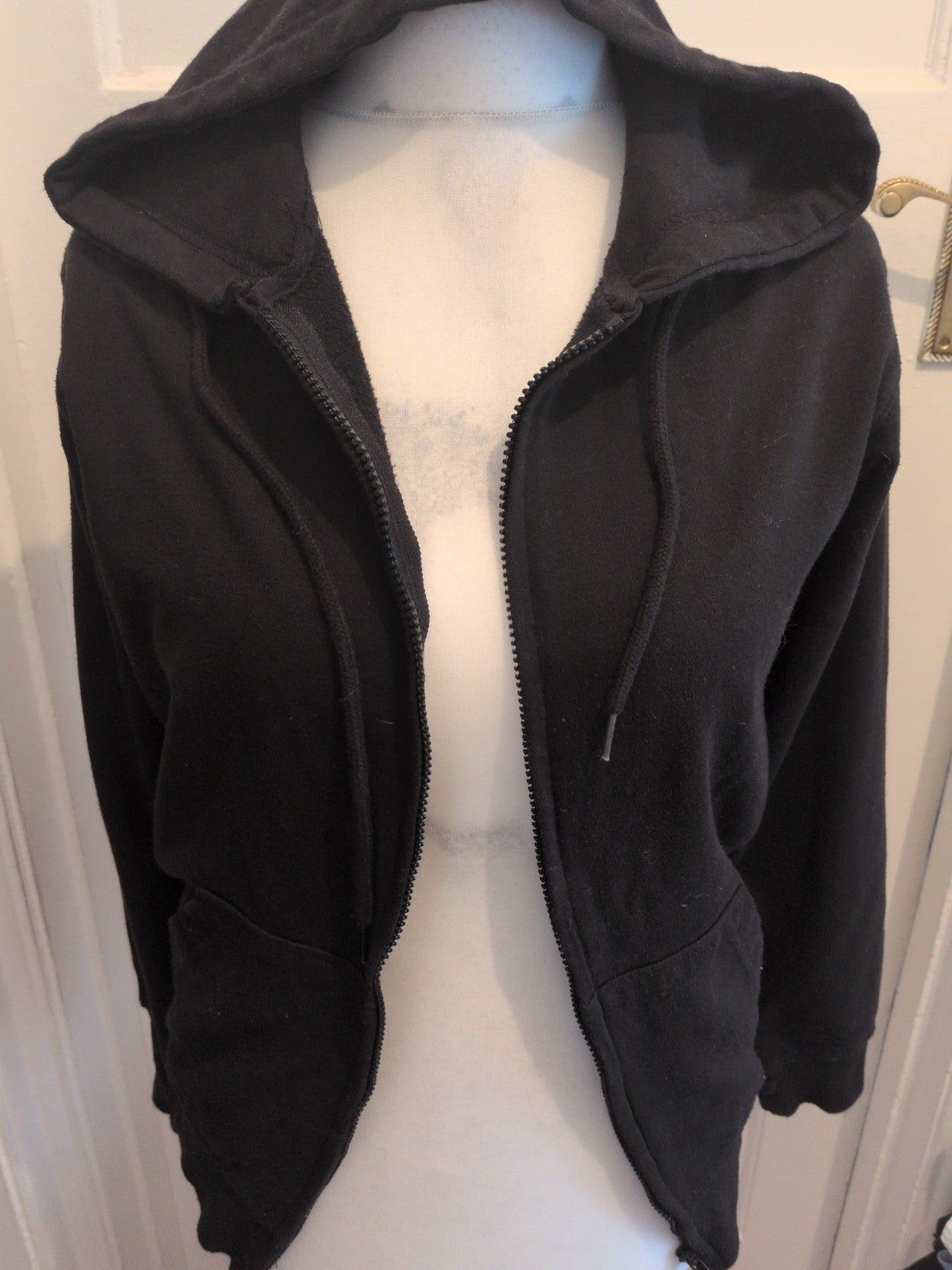 Medium Black Full Zip Hoodie