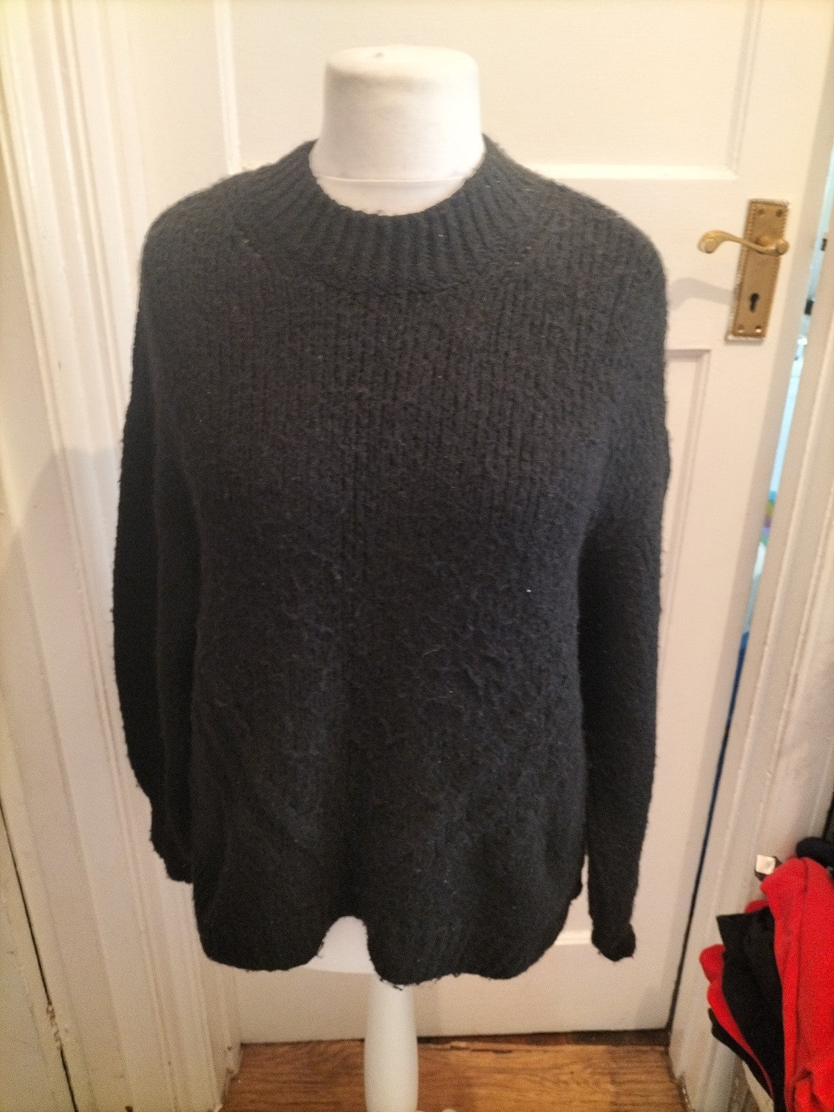 Ladies George Size Medium Black Super Soft Jumper Pullover