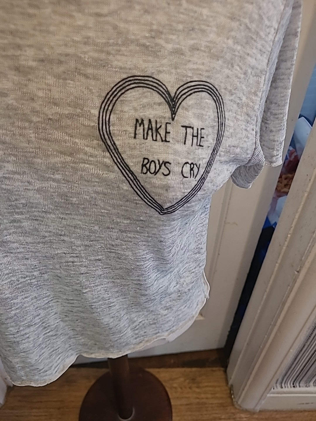 Ladies Topshop Size 14 Grey Short Sleeved Tshirt