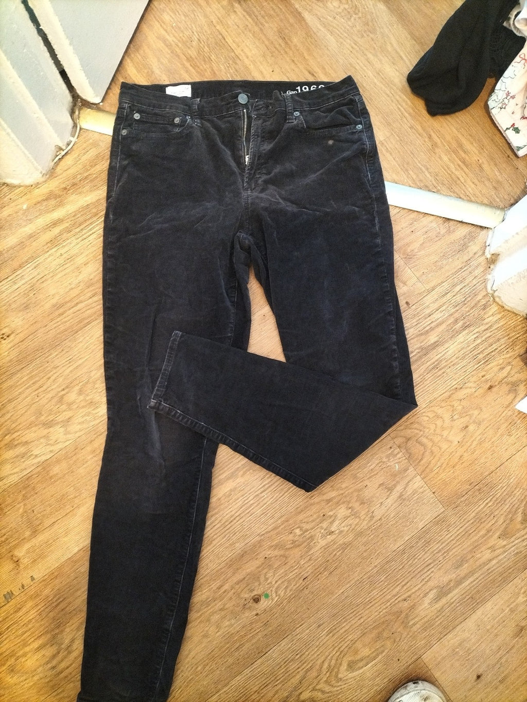 Mens Gap 1969 Size 32" Navy Super Skinny High Rise Jeans(mark Near Pocket)