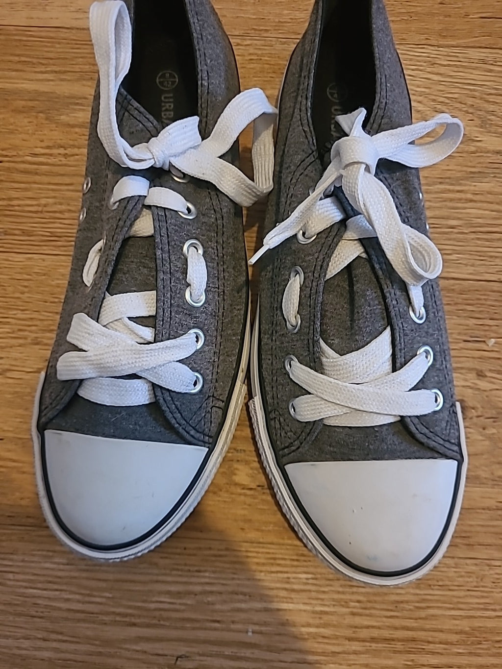Mens Urban Size Uk 8 Grey Lace Up Pumps