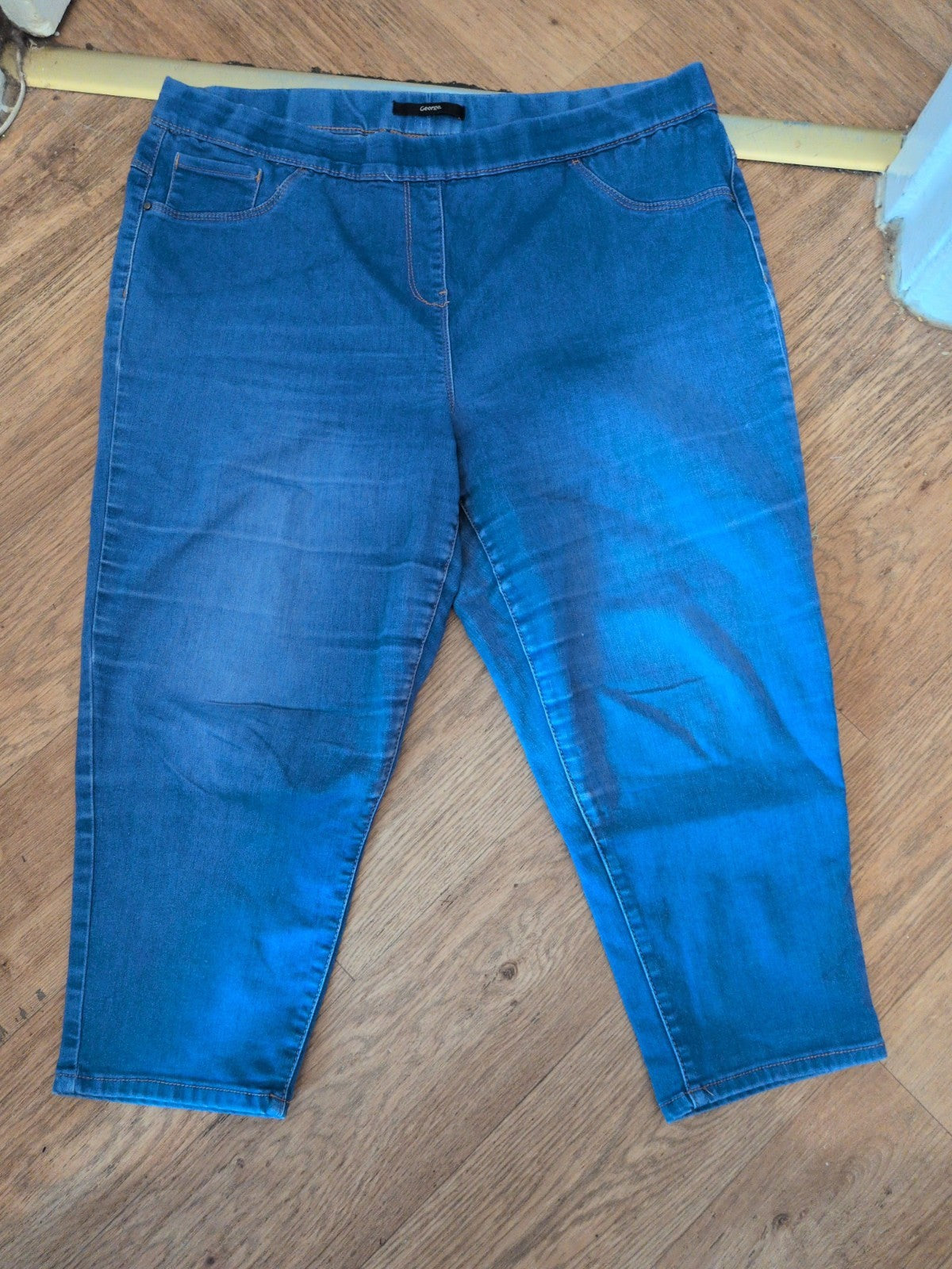 Ladies George Size 18 Blue Crop Jegging