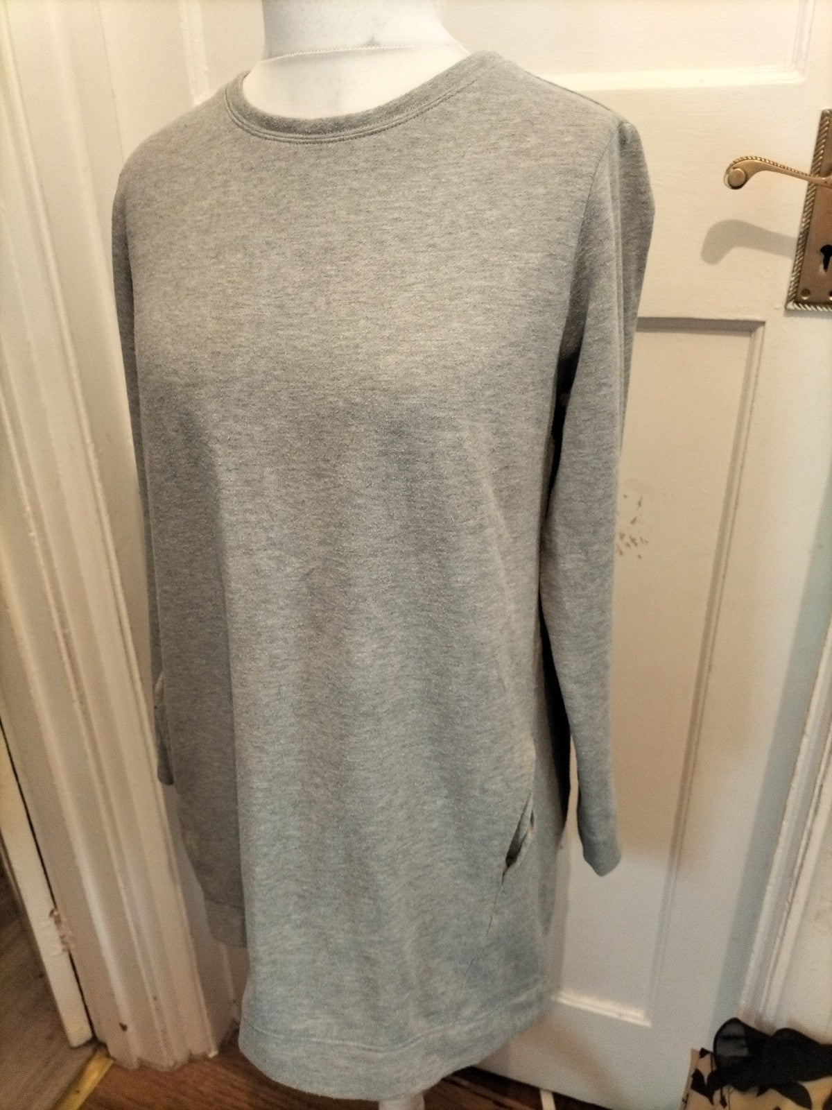 Ladies New Look Size 14 Grey Jumper Dress