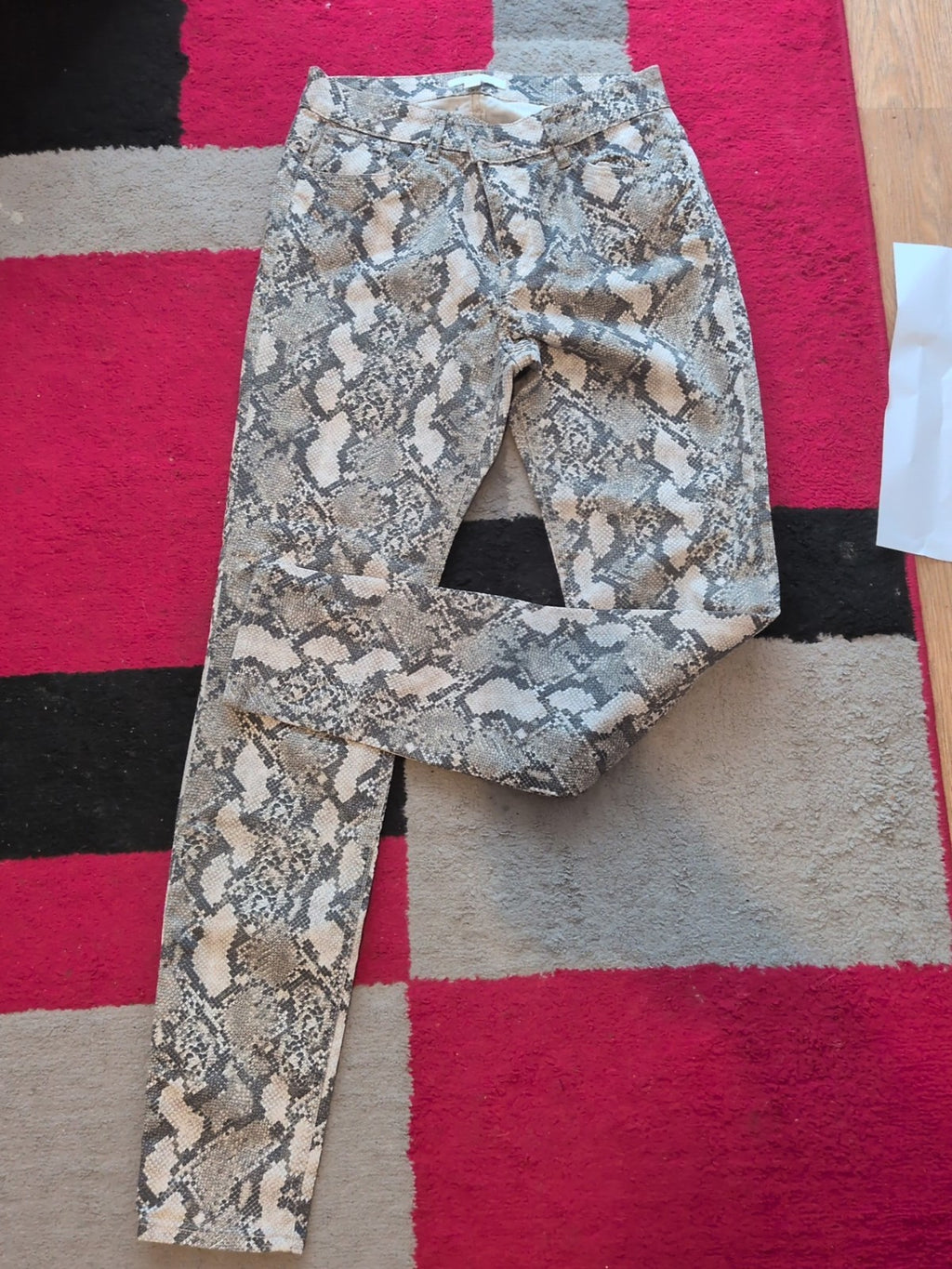 Ladies H&M Size 10 Animal Skin Patterned Jeans