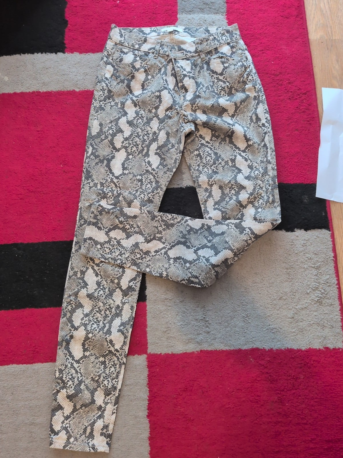 Ladies H&M Size 10 Animal Skin Patterned Jeans
