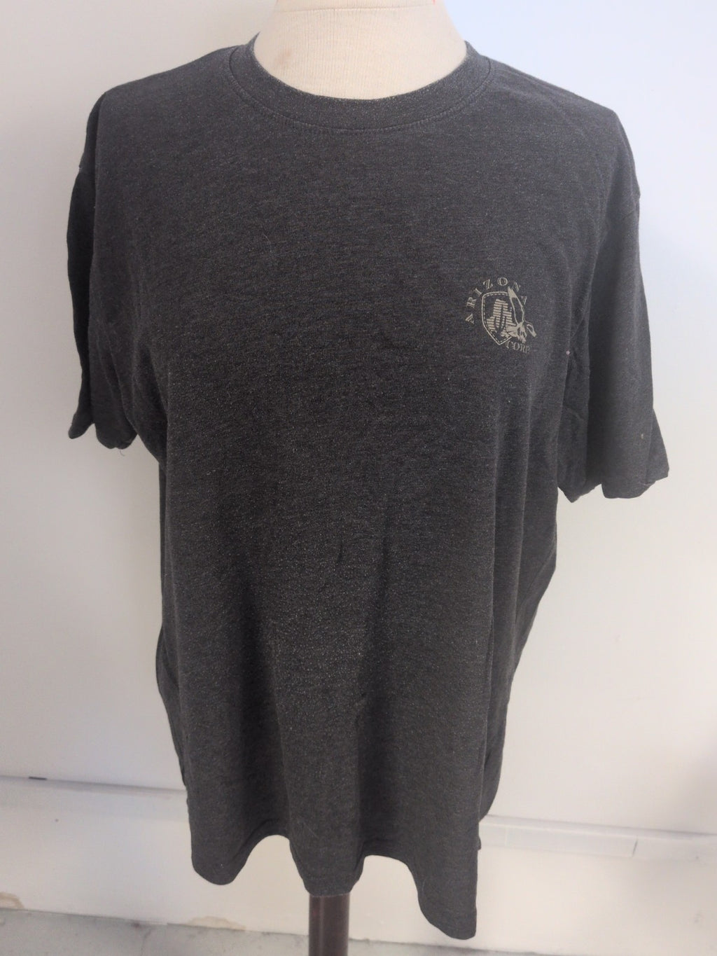 Atlas For Men Large Grey Short Sleeve T-shirt Bobbling
