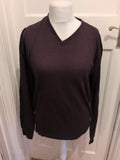 Industrialize Medium Deep Purple V Neck Jumper