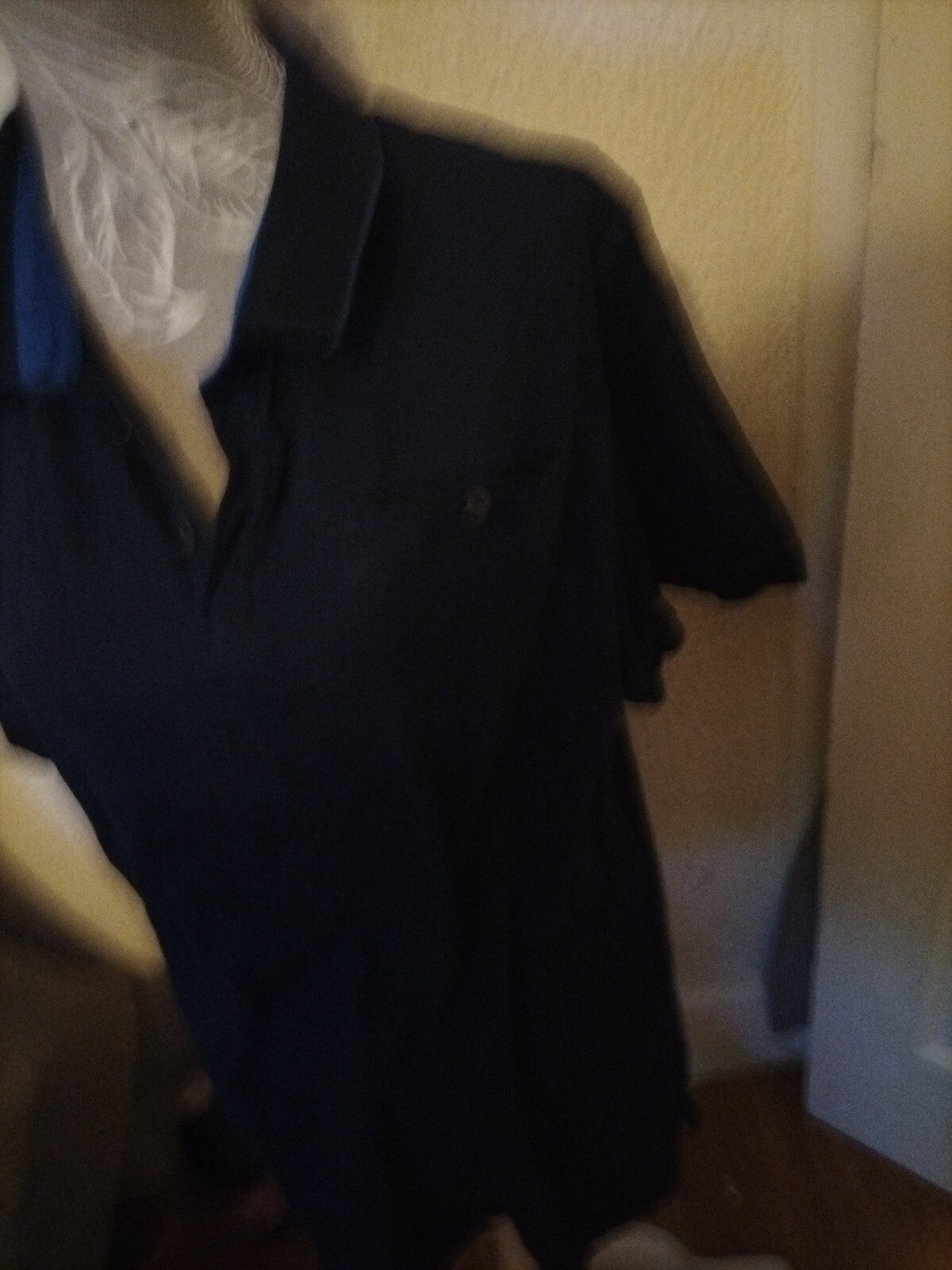 Mens Debenhams Size XL Navy Short Sleeved Polo