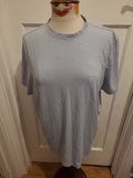 Mens Primark Size XL Slim Fit Pale Blue Short Sleeved Tshirt