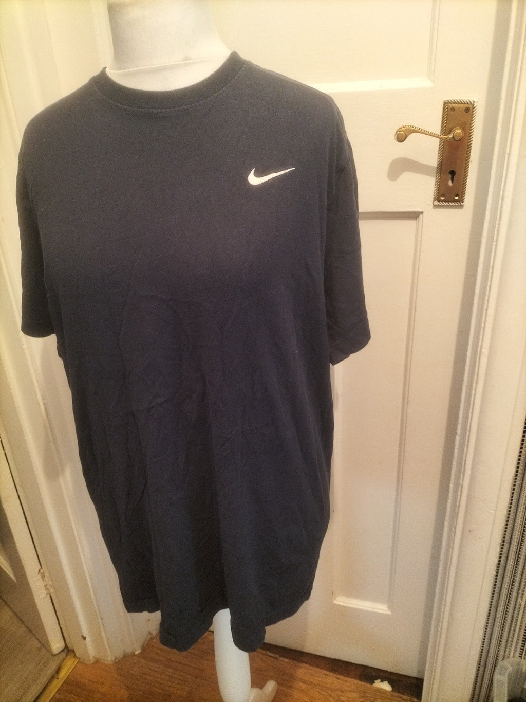 Mens Nike Size XL Navy Short Sleeved Plain Tshirt