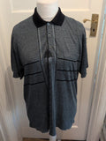 Tmj EU 58 Grey Navy Short Sleeve Polo