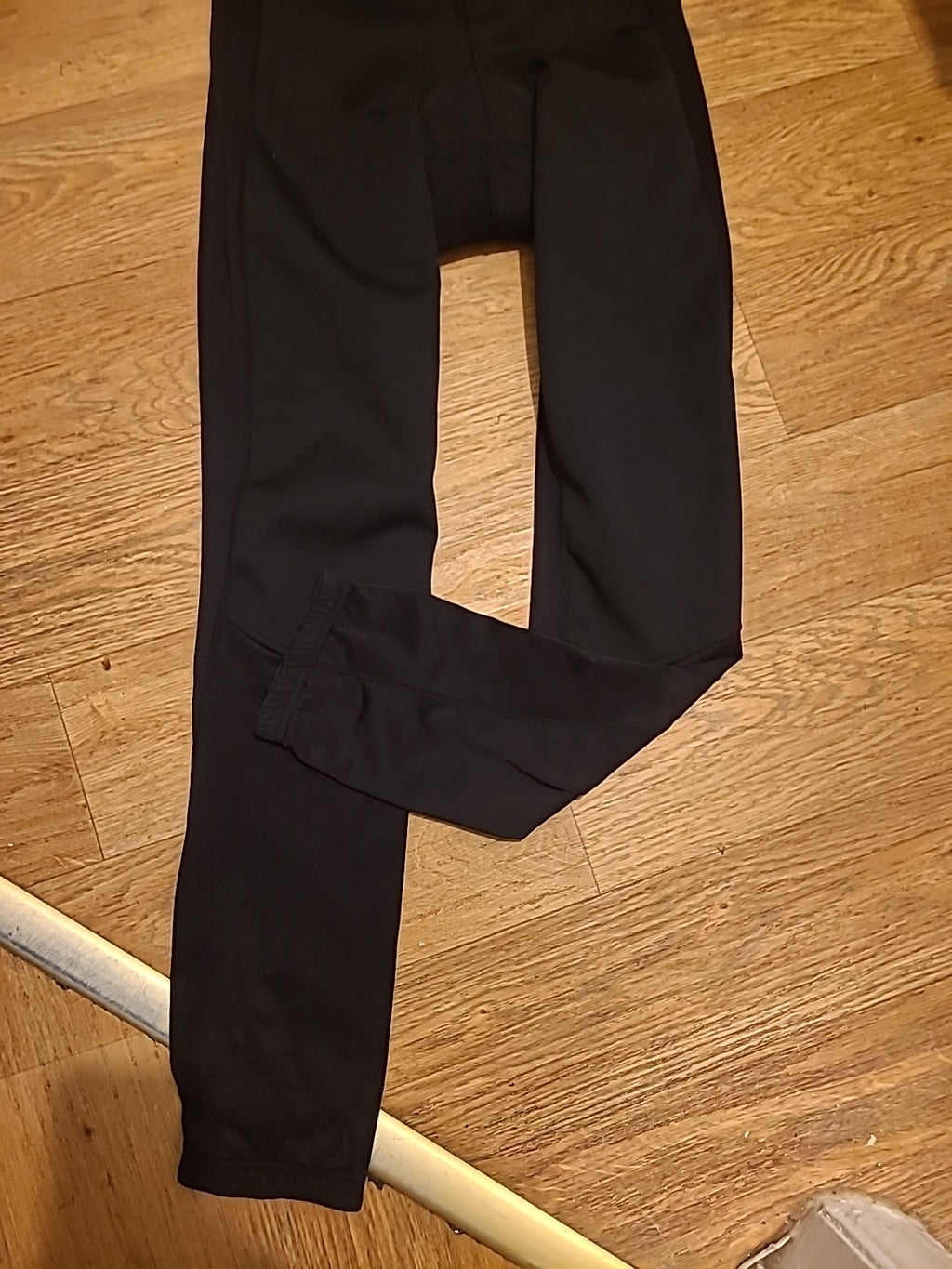Mens Crane Size Large Black Padded Cycling Trousers