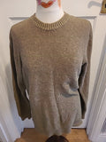 Mens Primark Size Medium Khaki Long Sleeved Pullover Jumper