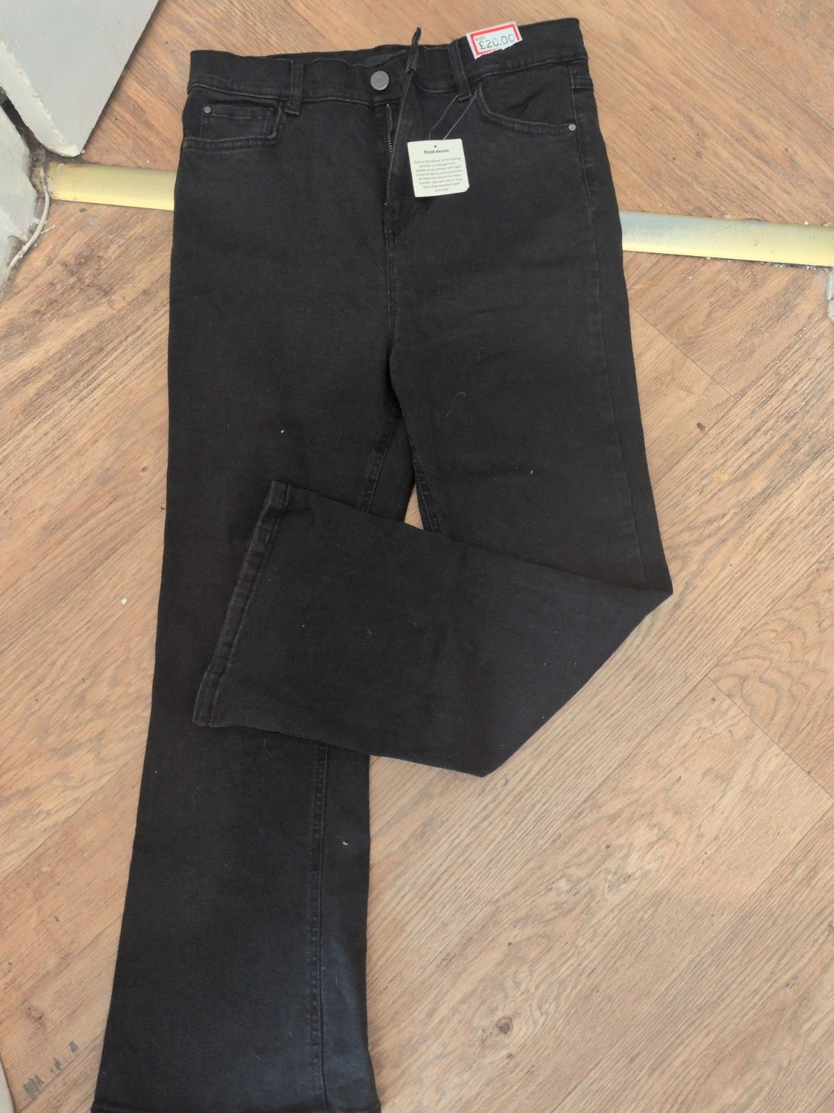 Brand New Ladies Tu Size 14 Black Cropped Kickflare Jeans
