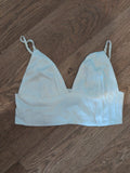 Zara Small Ivory Sleeveless Bralette