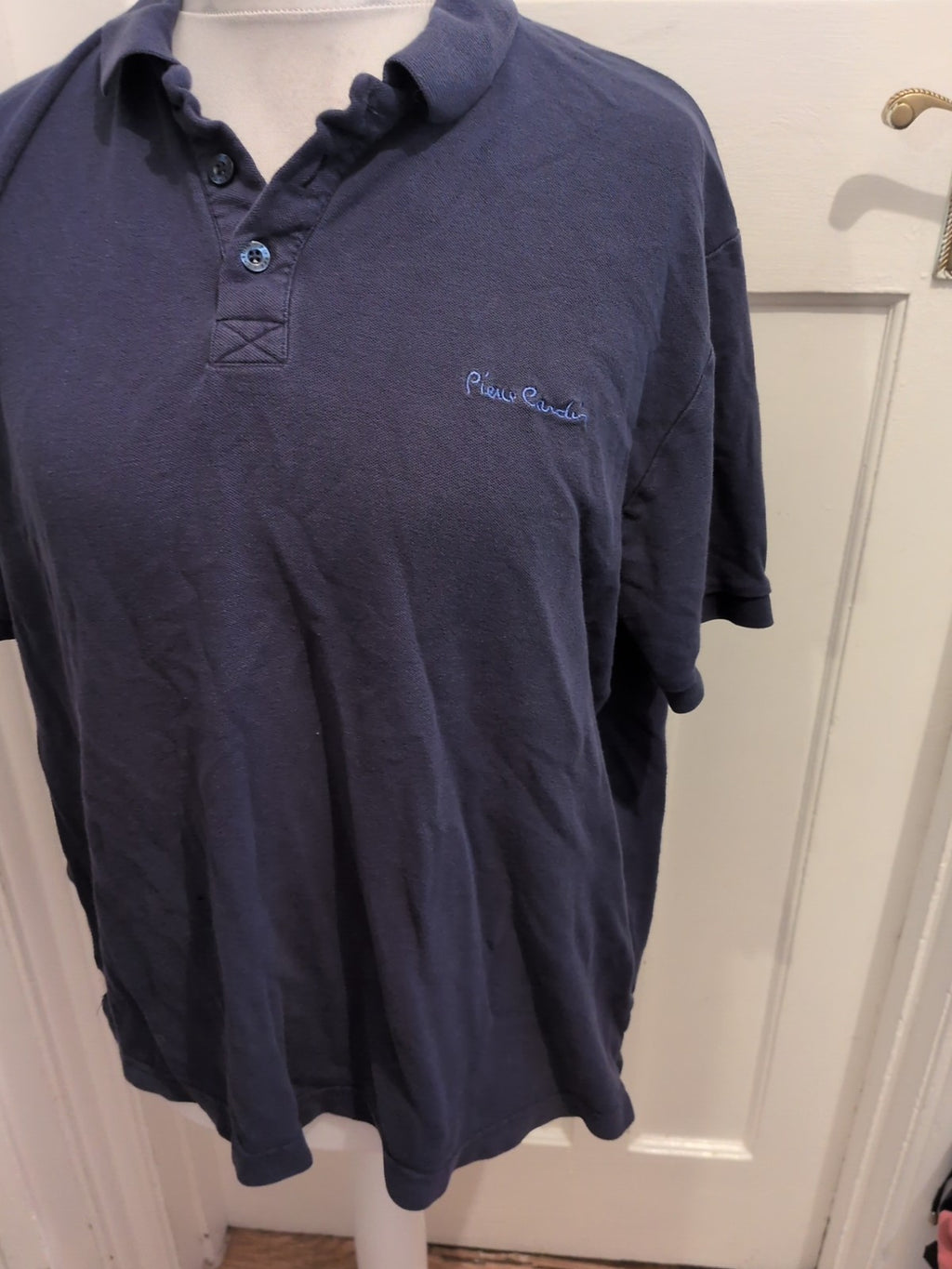 Pierre Cardin 2XL Navy Short Sleeve Polo