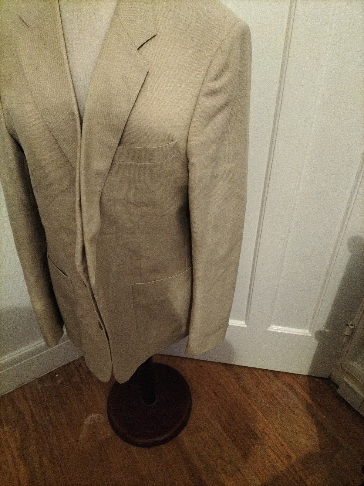 Mens Wellington Size 44R Cream Padded Lined Blazer