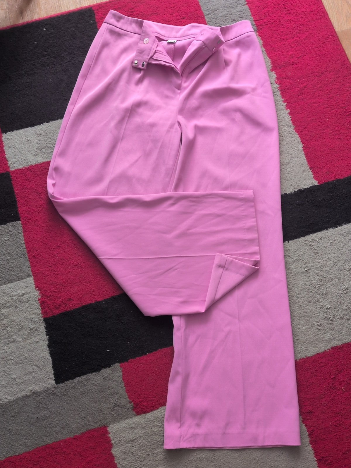 Ladies G21 George Size 14 Pink Wide Leg Trousers