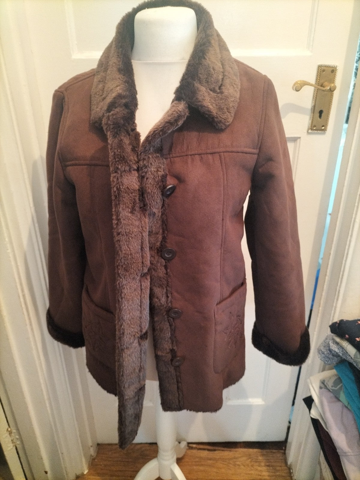 Tulchan Medium Brown Faux Fur Jacket