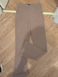 Boohoo 14 Long Brown Rib Trousers