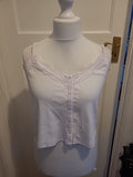 Ladies New Look Size 20 White Sleeveless Cami