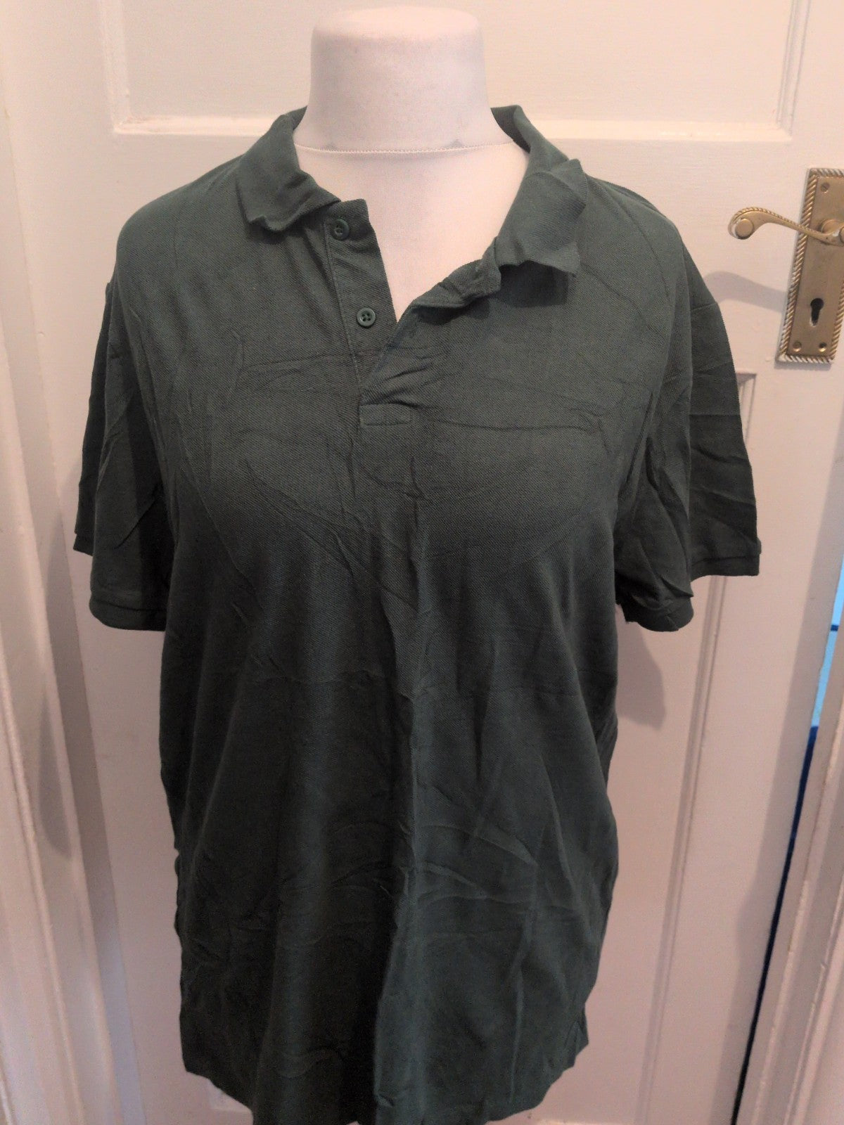 Primark 2XL Bottle Green Short Sleeve Polo
