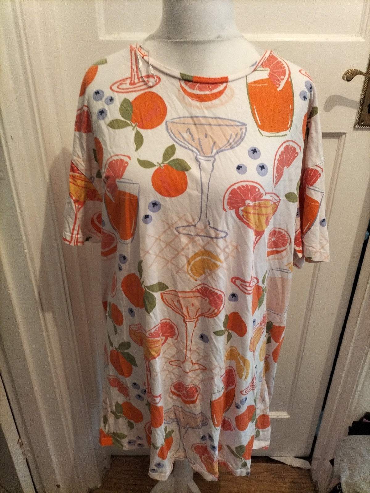 Always Dreaming XL Multicoloured Fruit And Cocktail Nightwear Pyjama