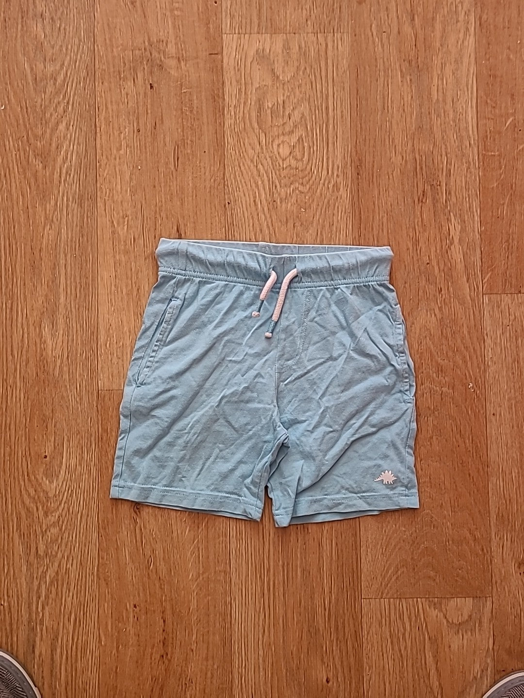 Boys F&F 3-4 Years Pale Blue Elasticated Shorts