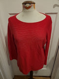 Ladies Hobbs Size Medium Cerise Long Sleeved Jumper