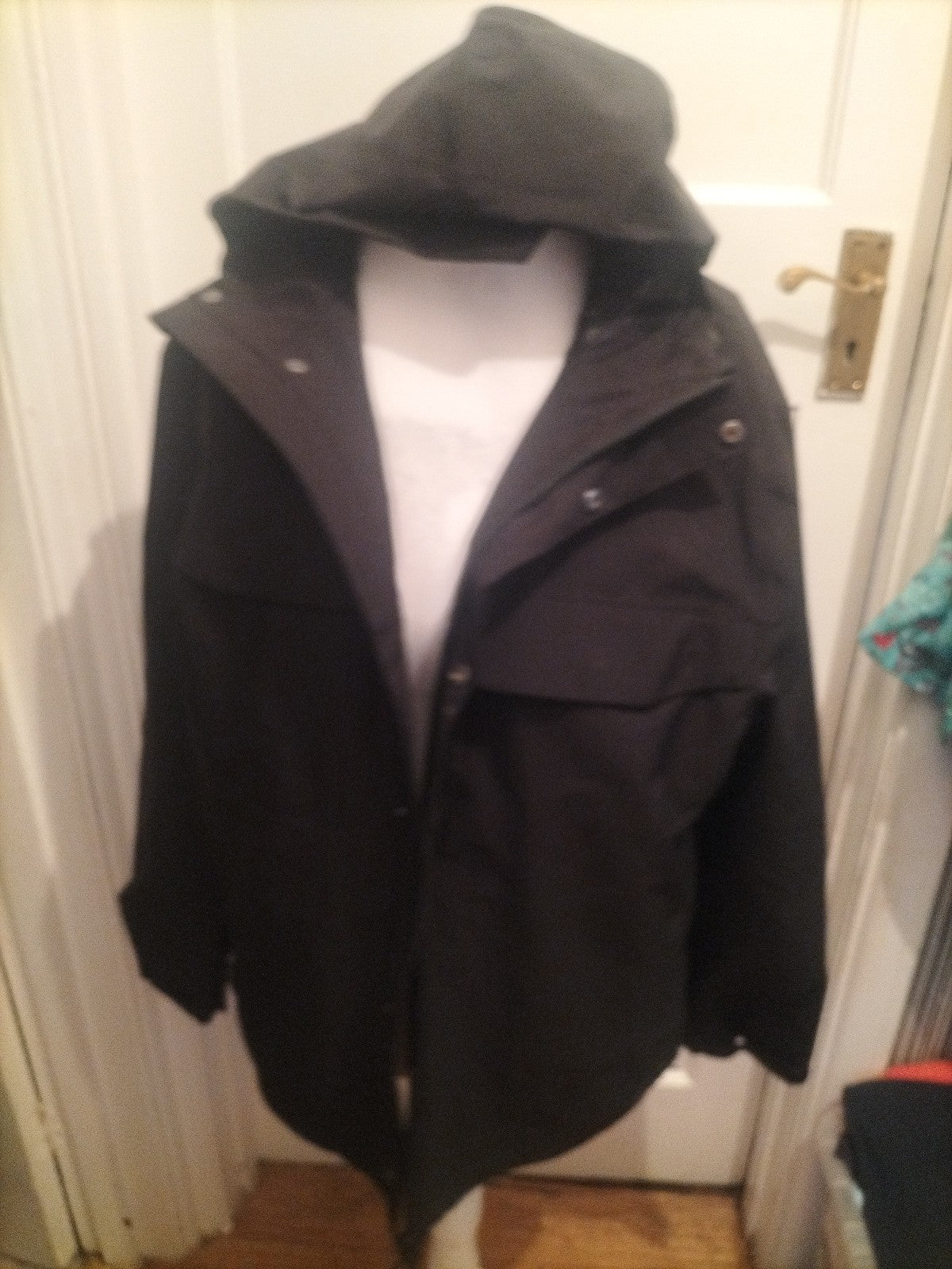 Primark XL Black Mesh Lined Waterproof Coat