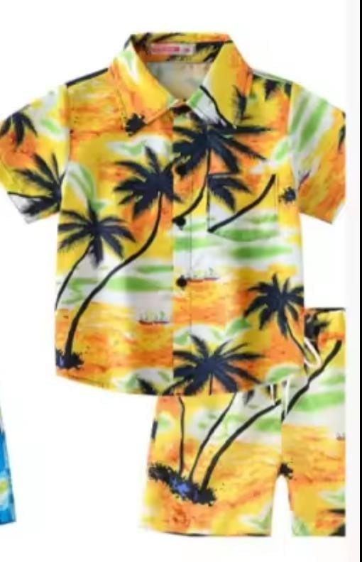 Brand New Torbayclothingco Boys 3-4 Years 100cm Orange Hawaii Style Set