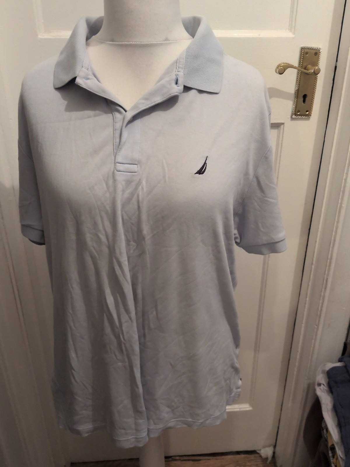 Mens Nautica Slim Fit 100%Cotton XL Polo Shirt