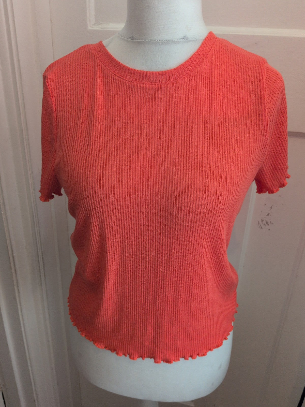 Brand New Primark 14-16 Coral Short Sleeve Top