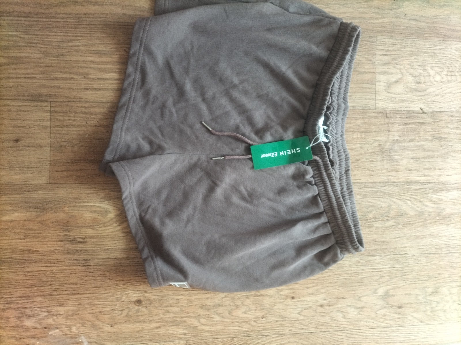 Brand New Mens Shein Size 2xl Brown Elasticated Sweat Shorts