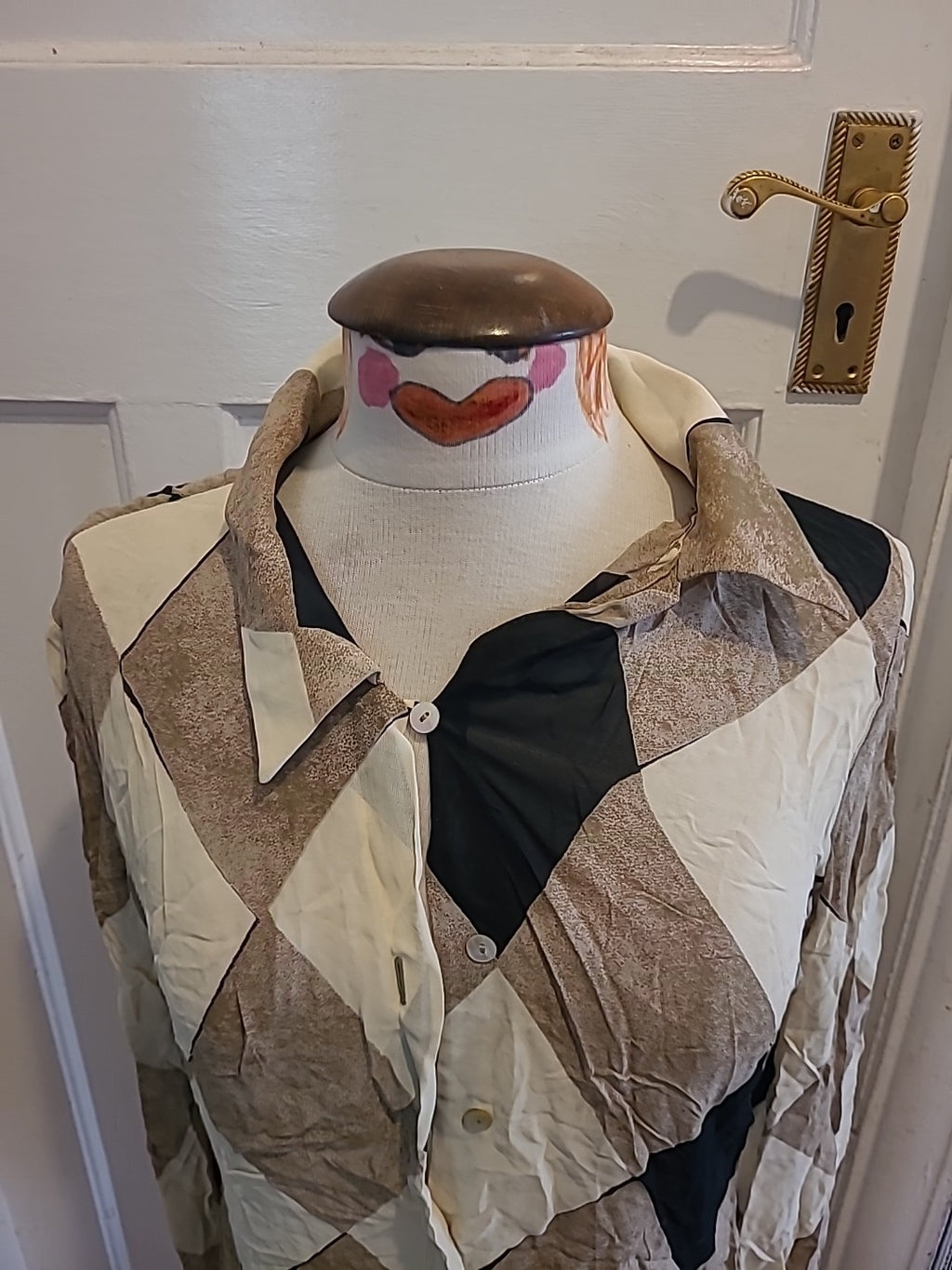 Ladies Principles Size 12 Multi Coloured Long Sleeved Blouse