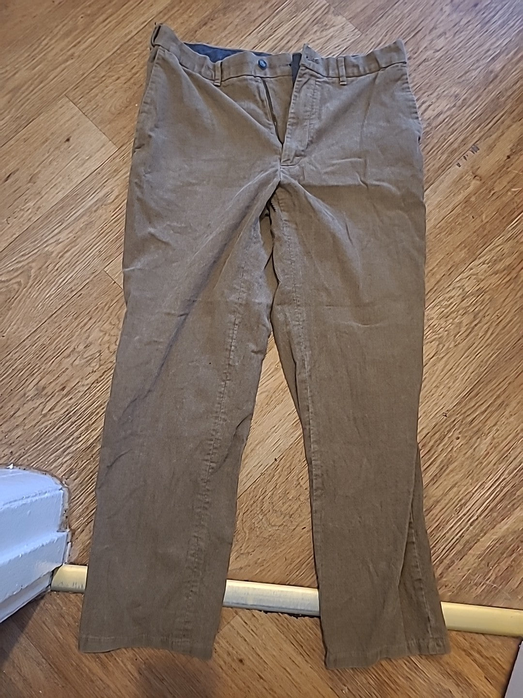Ladies Marks And Spencer Size 38x31 Regular Camel Chino