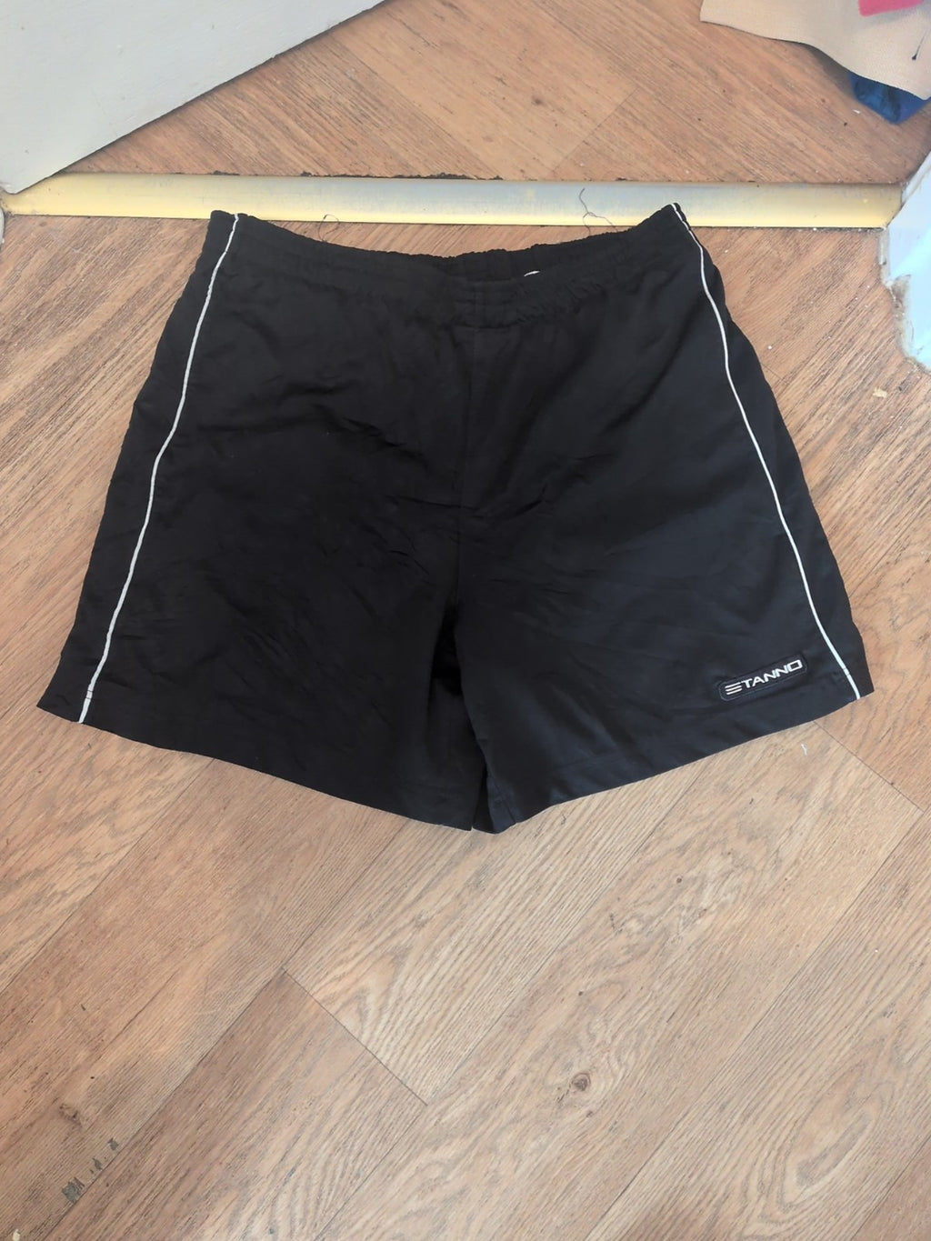 Stanno Large Black Elasticated Mesh Lined Shorts