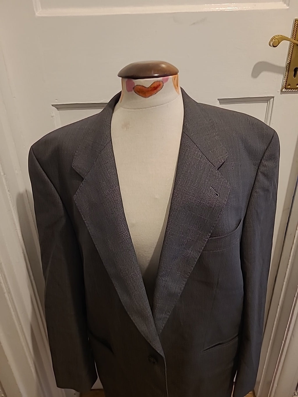Mens Max Chans Size XL Grey Padded Lined Blazer