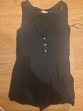 Ladies Cotton On Size Small Black Sleeveless Playsuit